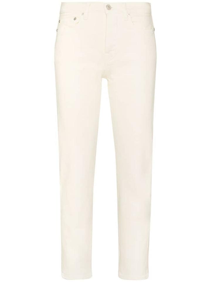 Jeanerica Cw002 Straight-leg Cropped Jeans - Yellow