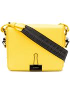 Off-white Binder Clip Crossbody Bag - Yellow