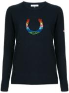 Bella Freud Horseshoe Print Sweater - Blue