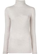 Majestic Filatures Turtleneck Longsleeved Blouse, Women's, Size: 4, Nude/neutrals, Spandex/elastane/viscose