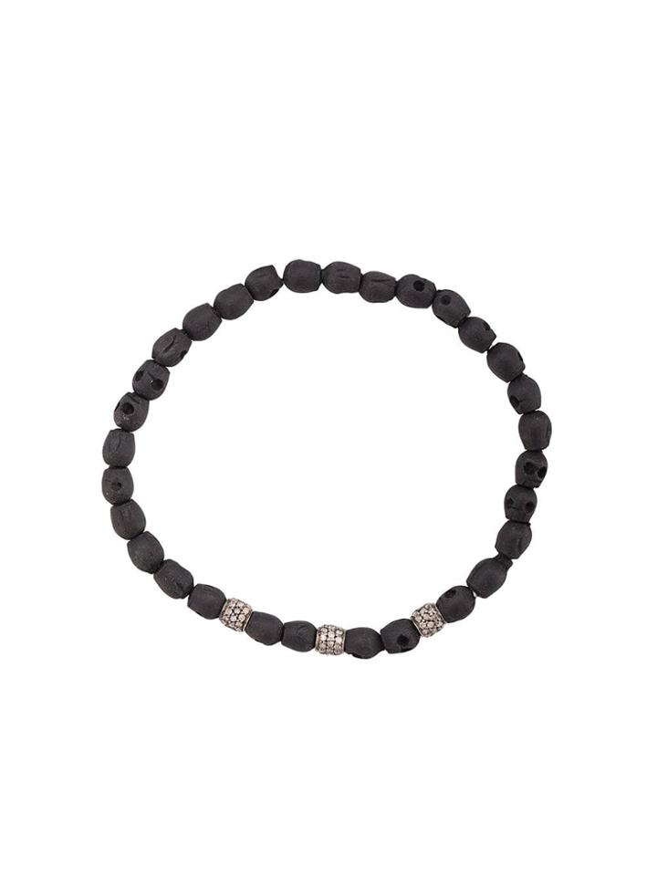 Loree Rodkin Skull Beaded Bracelet - Black