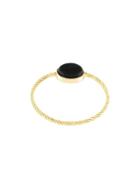 Wouters & Hendrix Gold Black Tiger Eye Ring