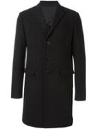 Dsquared2 Long Sleeved Overcoat, Men's, Size: 54, Grey, Cotton/polyamide/polyester/virgin Wool