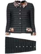 Chanel Vintage Cc Setup Suit, Women's, Size: 38, Black