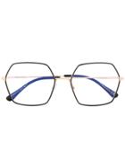 Tom Ford Eyewear Geometric Shaped Glasses - Metallic
