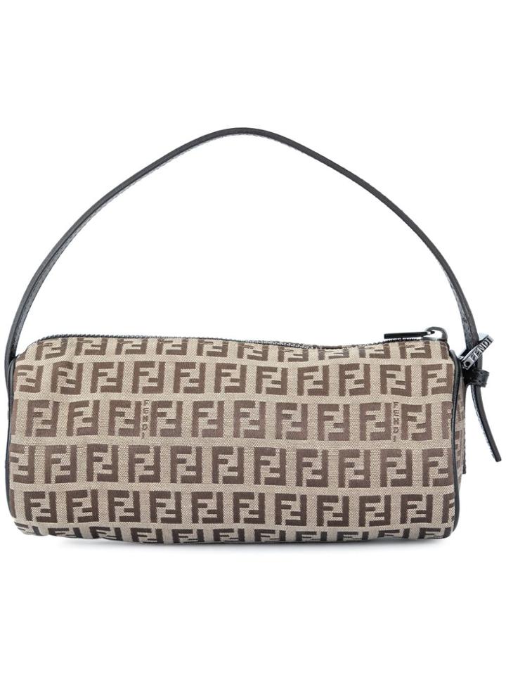 Fendi Vintage Zucchino Bowling Baguette Bag - Brown