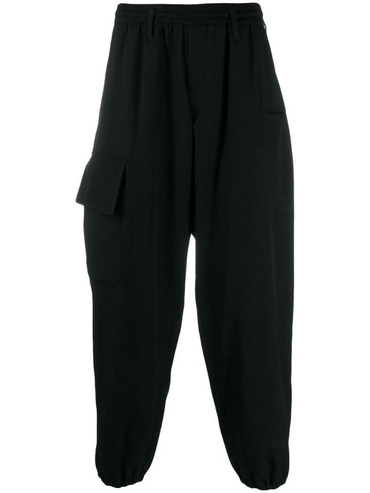 Yohji Yamamoto Gabardine Cargo Pants - Black