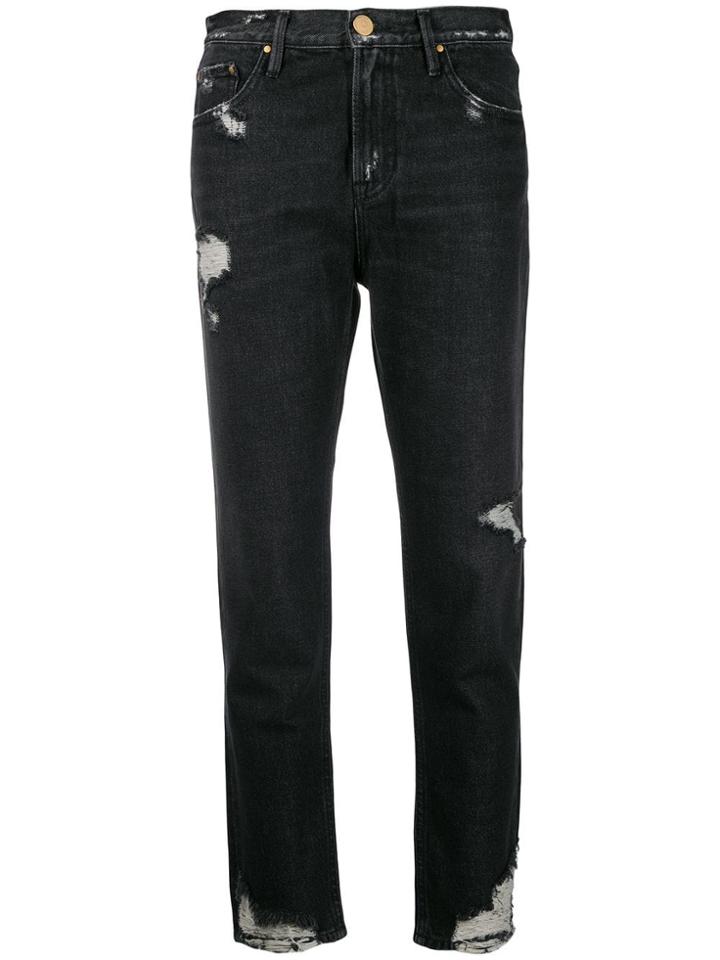 Don't Cry Distressed Jeans - Grey