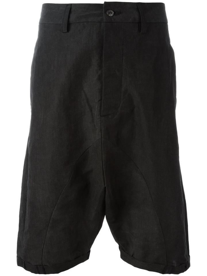 Poème Bohémien Drop-crotch Shorts, Men's, Size: 48, Grey, Rayon/cotton