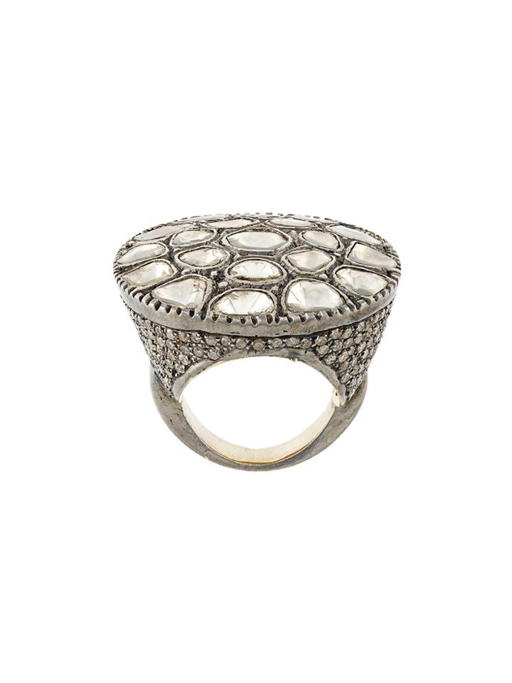 Christian Koban Sliced Diamond Ring - Grey