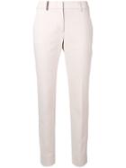 Peserico Textured Slim-fit Trousers - Pink