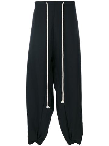 Yuiki Shimoji Drawstring Track Pants - Black
