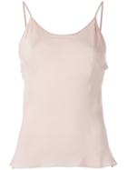 Lilly Sarti - Spaghetti Straps Top - Women - Viscose - 40, Beige, Viscose