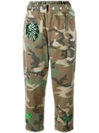 Marc Jacobs Camouflage Print Belted Trousers - Green