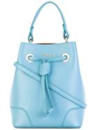 Furla - Small Bucket Shoulder Bag - Women - Leather - One Size, Blue, Leather