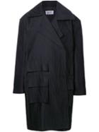 Strateas Carlucci 'macro' Coat, Adult Unisex, Size: Small, Black, Silk