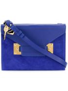 Sophie Hulme Small Envelope Crossbody Bag, Women's, Blue