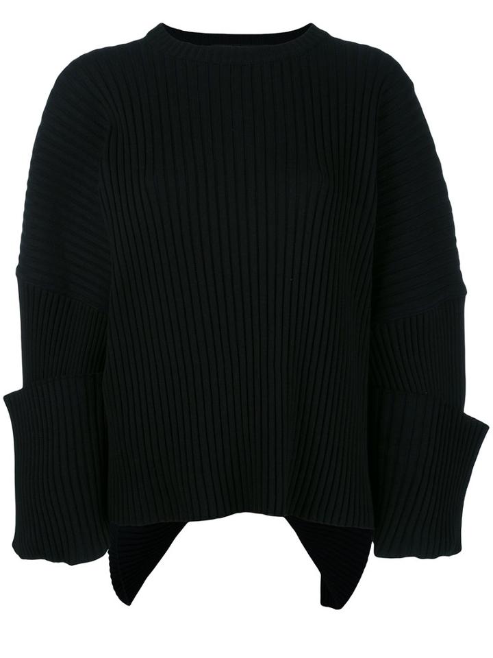 Y / Project - Distressed Sweatshirt - Women - Cotton/acrylic - S, Blue, Cotton/acrylic