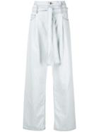 Le Ciel Bleu Wide-leg Jeans - Blue