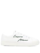 Emporio Armani Signature Logo Sneakers - White