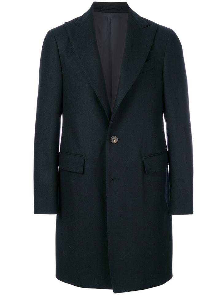 Dell'oglio Two Buttoned Formal Coat - Blue