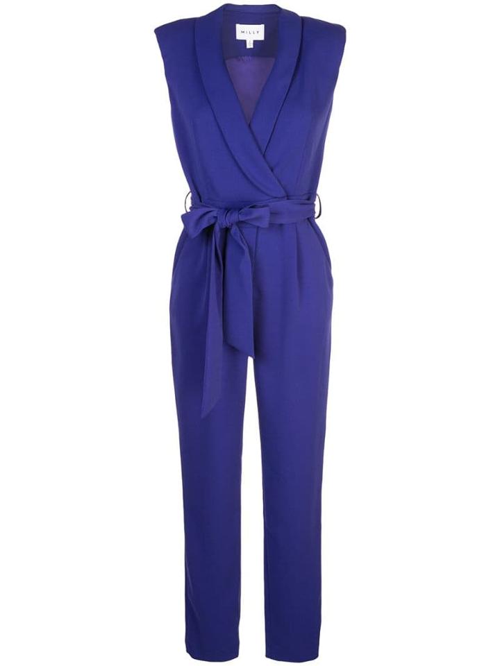 Milly Belted Jumpsuit - Blue