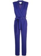 Milly Belted Jumpsuit - Blue