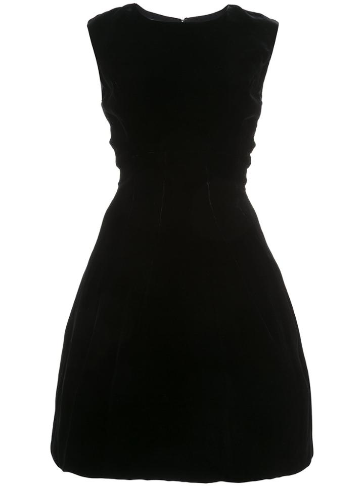 Oscar De La Renta Fitted Waist Dress - Black