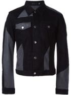 Blk Dnm Panelled Denim Jacket, Men's, Size: L, Black, Cotton/spandex/elastane