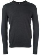 Boss Hugo Boss Crew Neck Jumper, Men's, Size: Large, Grey, Virgin Wool