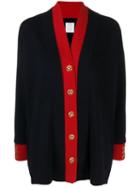 Sandro Paris Two-tone Cardigan - Blue