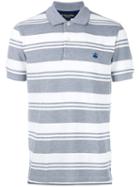 Brooks Brothers Striped Polo Shirt, Men's, Size: Medium, Grey, Cotton
