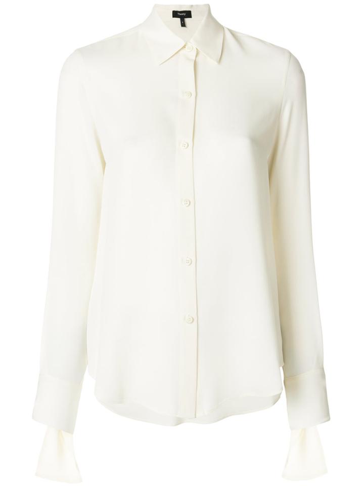 Theory Classic Buttoned Shirt - White