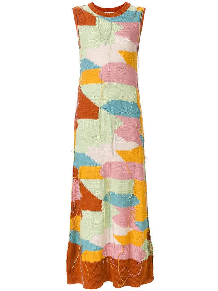 Marni Distressed Knit Dress - Multicolour