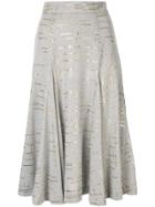 Bambah Marble Knit Skirt - Grey