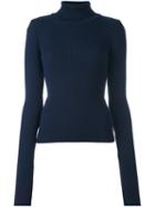 Jacquemus Sleeve Detail Pullover, Women's, Size: 38, Blue, Wool
