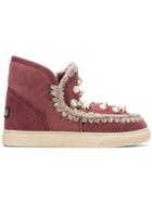 Mou Shearling Snow Boots - Red