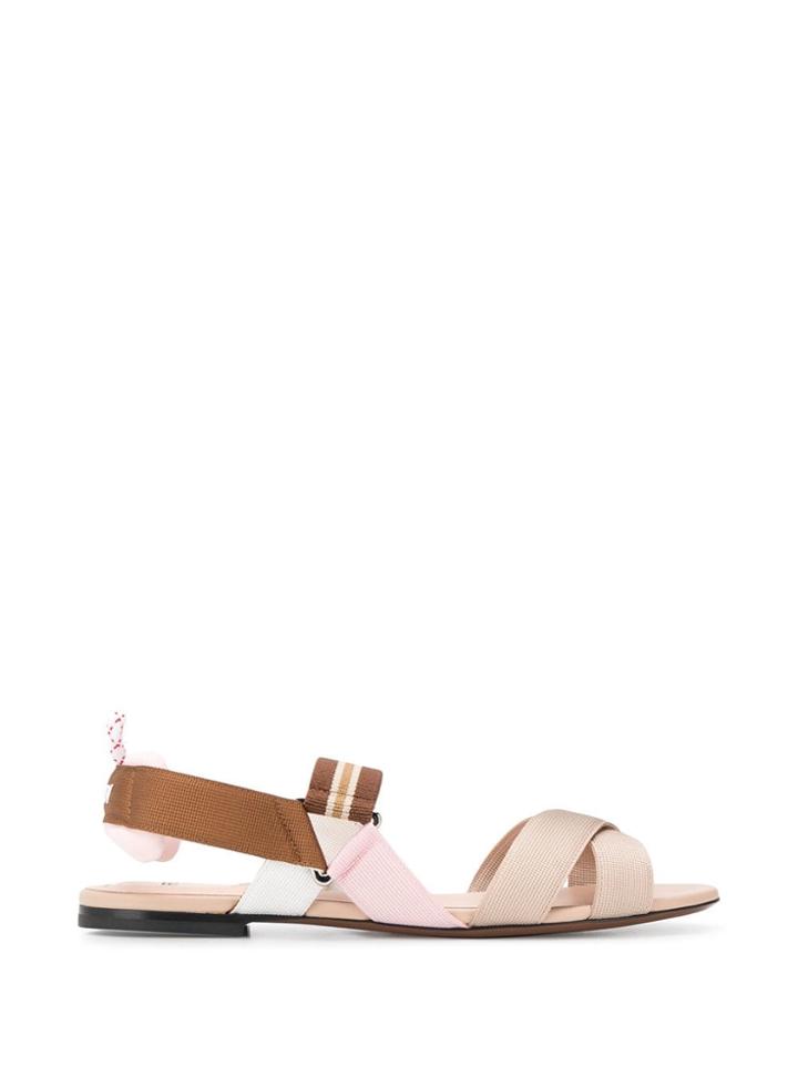 Fendi Tech Fabric Flats - Neutrals