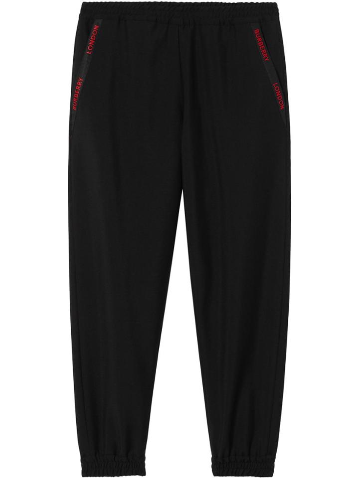 Burberry Logo Tape Track Pants - Black