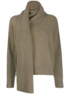 Pringle Of Scotland Scarf Neck Jumper - Green