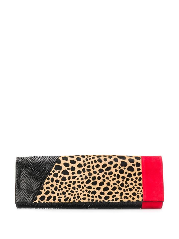Giuseppe Zanotti Colour-block Clutch - Black