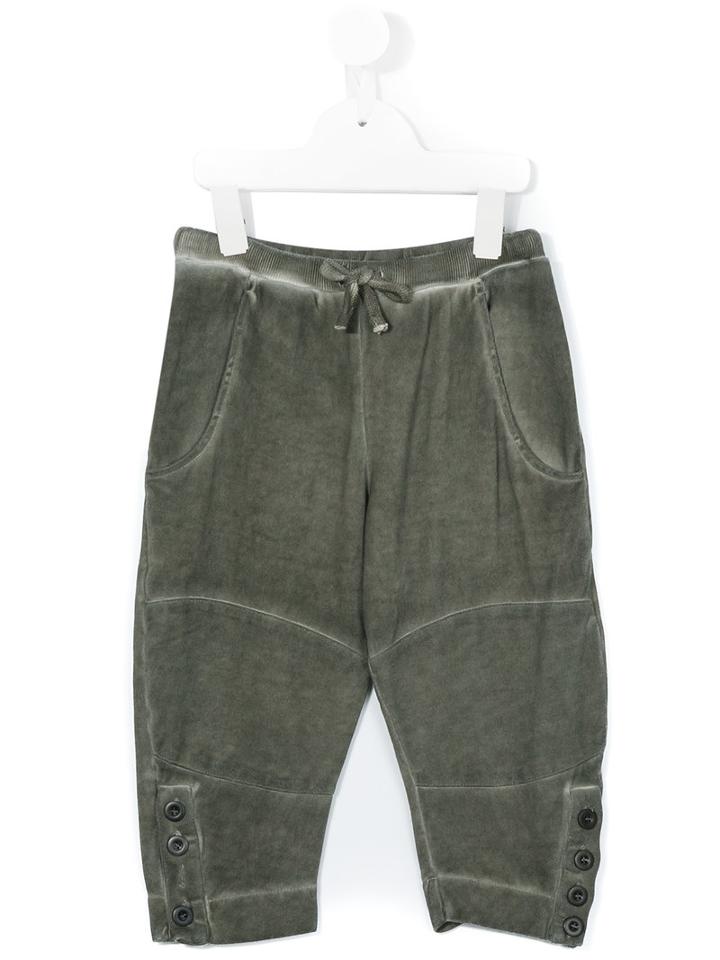 Lost And Found Kids - Buttoned Seam Trousers - Kids - Cotton - 6 Yrs, Green