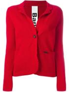 Bark Knit Blazer, Women's, Size: S, Red, Cotton