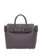 Burberry Small Triple Stud Belt Tote - Grey