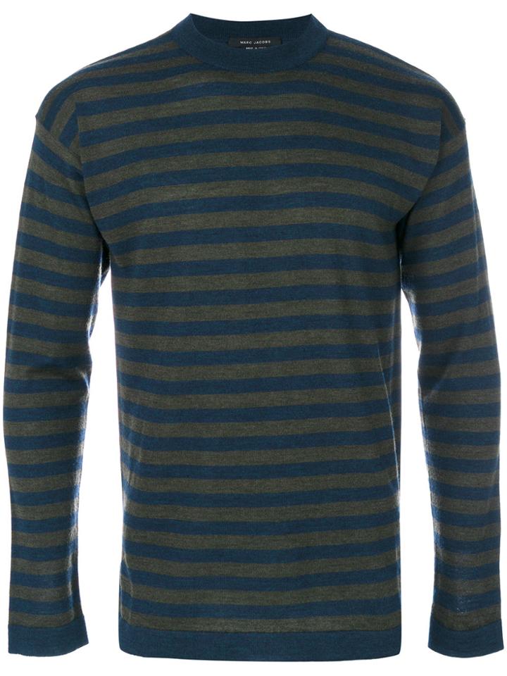 Marc Jacobs Striped Jumper - Blue