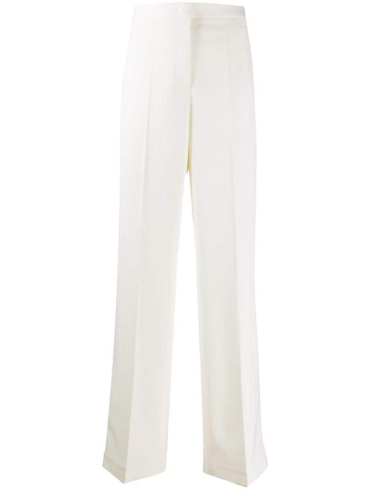 Jil Sander High Waist Loose Trousers - White