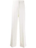 Jil Sander High Waist Loose Trousers - White