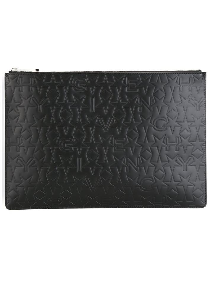 Givenchy Star Logo Embossed Clutch