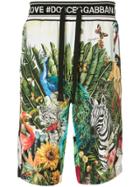 Dolce & Gabbana Tropical Print Bermuda Shorts - Multicolour