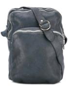 Guidi - Zipped Shoulder Bag - Unisex - Horse Leather - One Size, Blue, Horse Leather